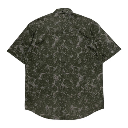 Vintage Stussy Watch Print Shirt, Size Small | Stussy, Olive Green