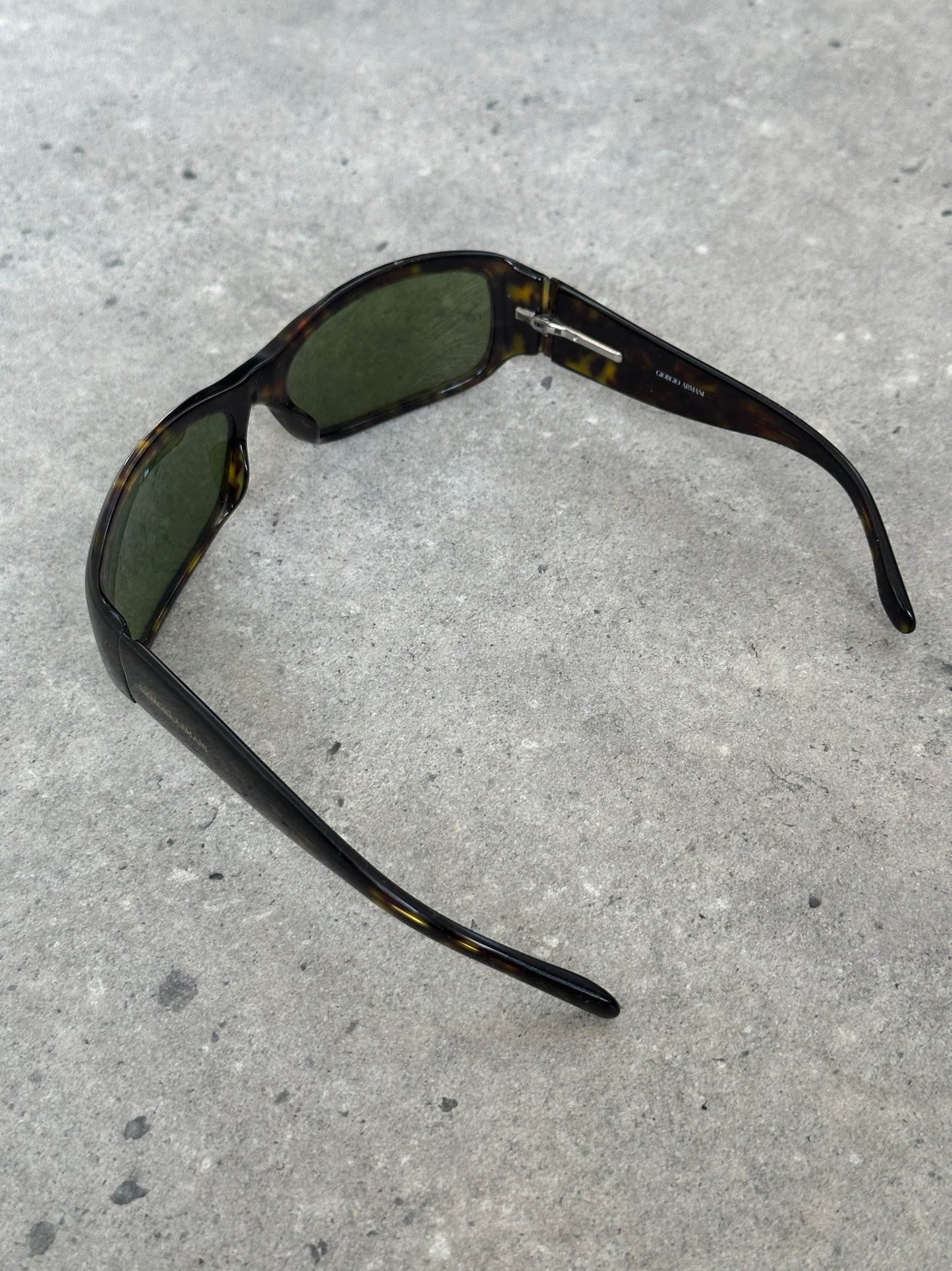 Giorgio Armani Tortoiseshell Rectangle Sunglasses