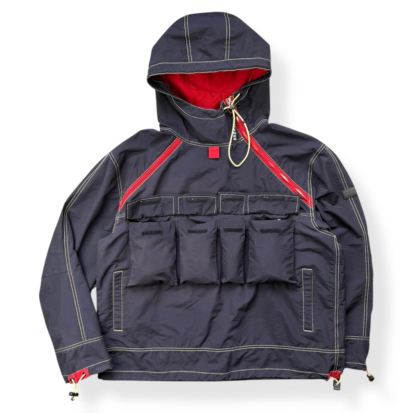 2000's Tommy Hilfiger Asymmetric Cargo Pocket Jacket (L) | Default Title, Multicoloured