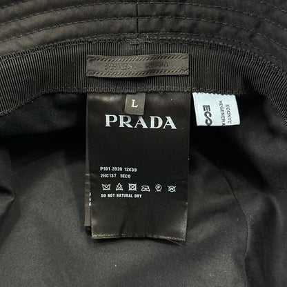 Prada Milano 2020 Re-Nylon Double Logo Bucket Hat - L