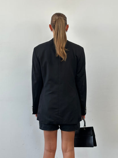 Yves Saint Laurent Pour Homme 1990s Pure Wool Bespoke Button Blazer - 36R/M