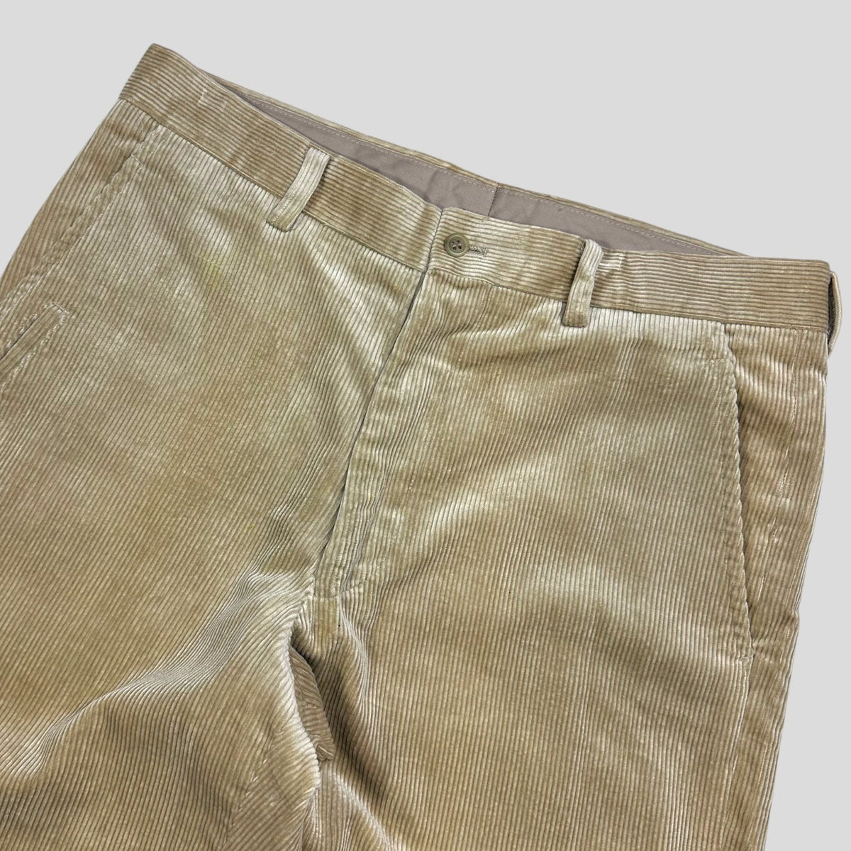 Issey Miyake 1988 Cotton Label Jumbo Corduroy Shimmer Trousers - 4 (L) | W35, Gold