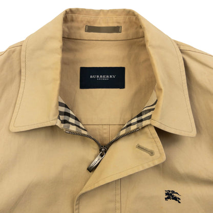 Vintage 2000s Burberry Zip Up Jacket Size S | Small, Beige