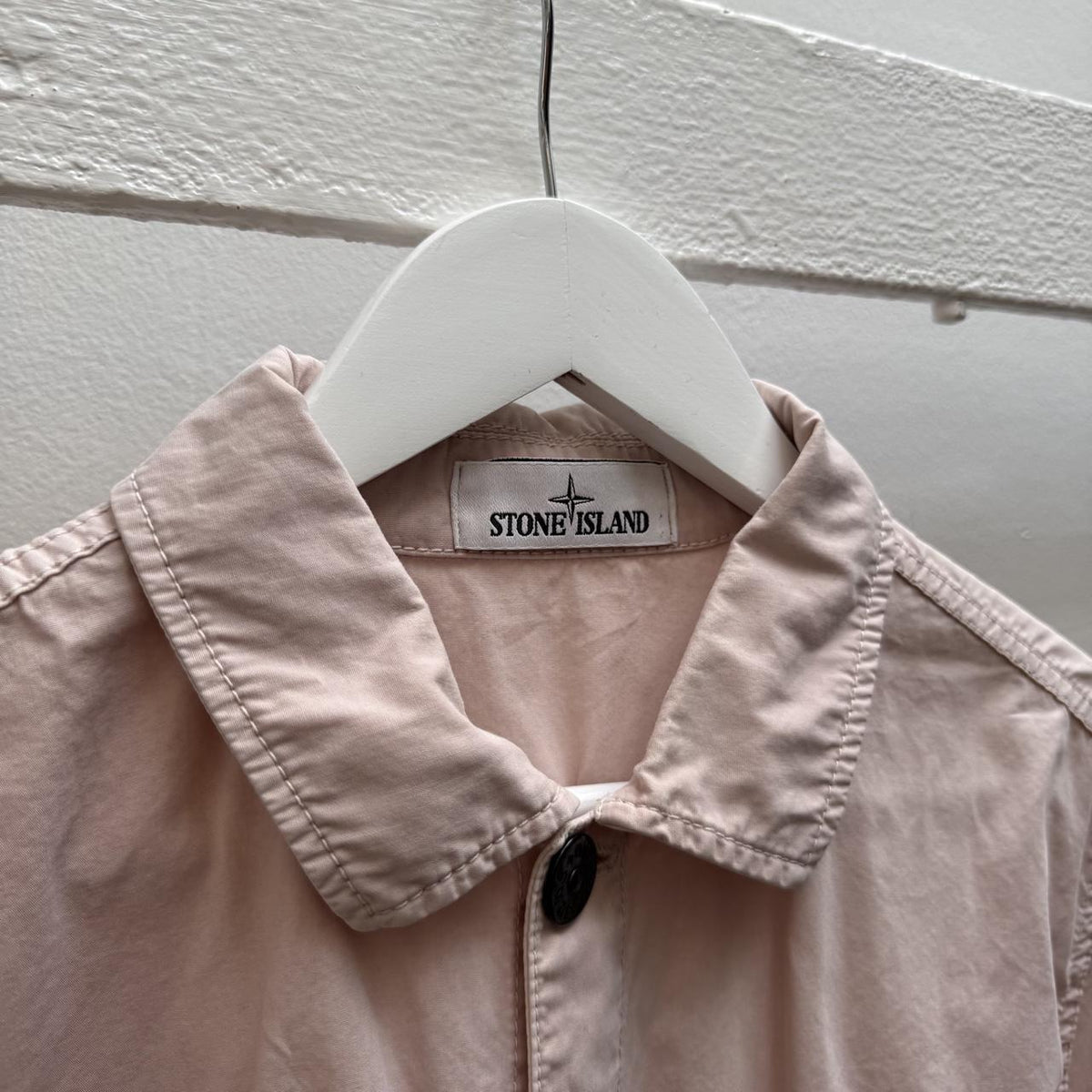 Stone Island Cotton Over Shirt (M) | Medium, Pink