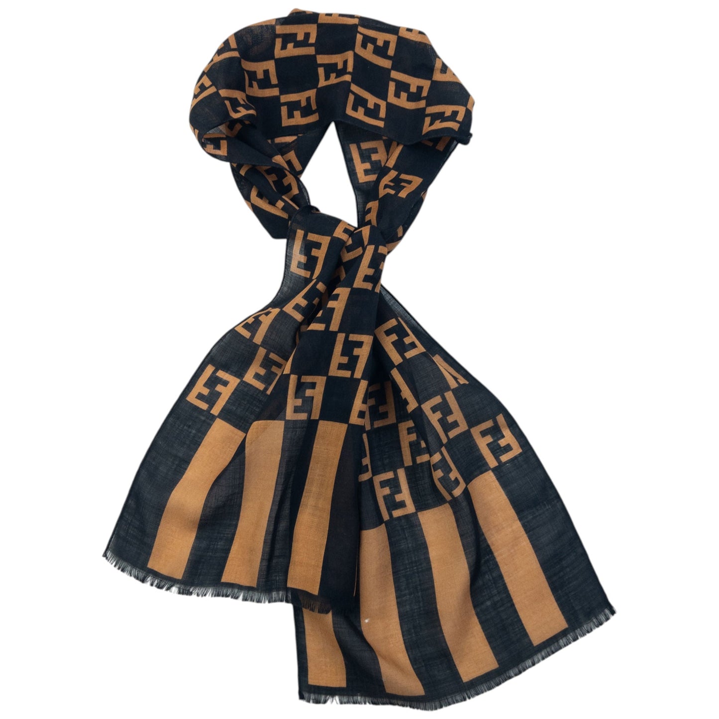 Vintage 90s Fendi Monogram Scarf | O/S, Multicoloured