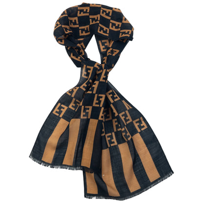 Vintage 90s Fendi Monogram Scarf | O/S, Multicoloured