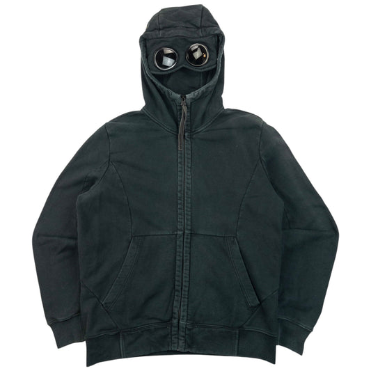 Vintage CP Company Goggle Hood Zip Up Hoodie Size L | Large, Black