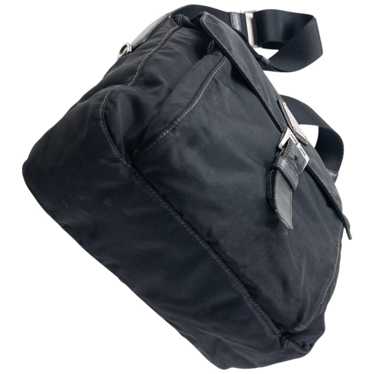 Vintage 2000s Prada Crossbody Bag | O/S, Black