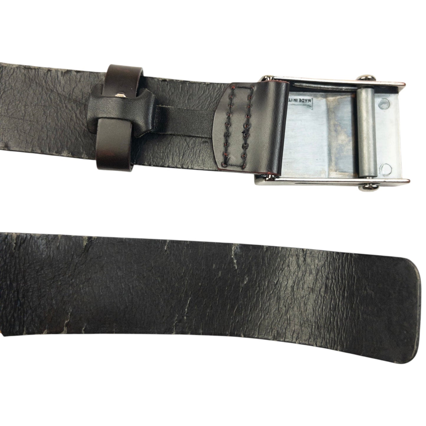 Vintage 90s Moncler Leather Belt One SIze | O/S, Black