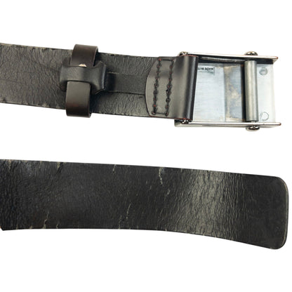 Vintage 90s Moncler Leather Belt One SIze | O/S, Black