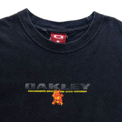 Vintage Oakley Flame Graphic T Shirt Size M