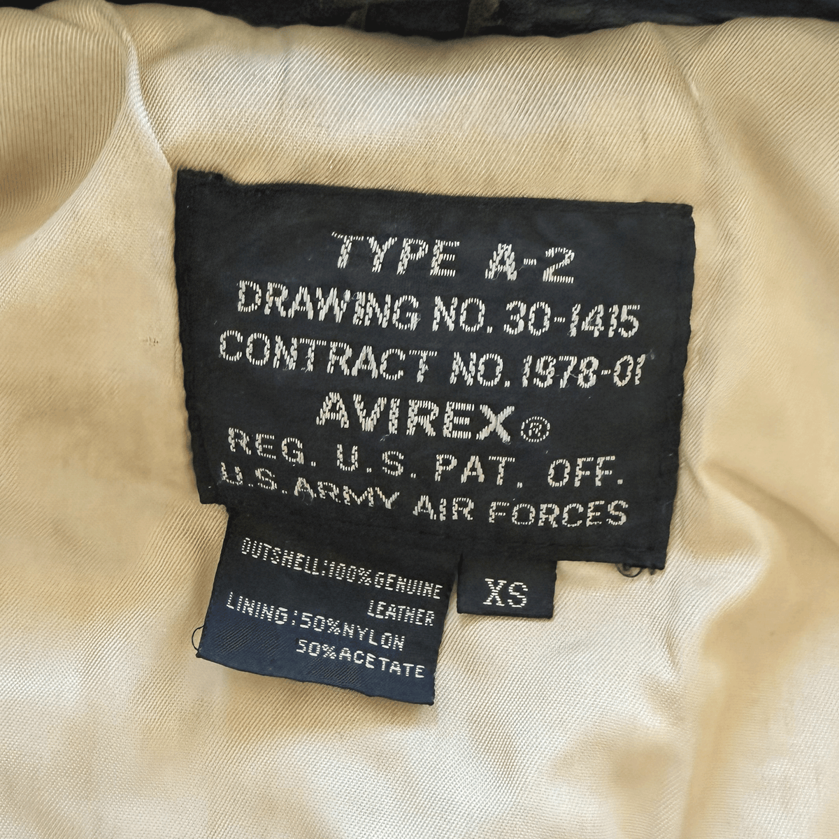 Avirex 'Honolulu Lu-Lu' 90's A2 Leather Flight Jacket - XS | XS / S, Red