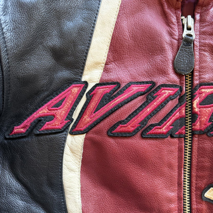 Avirex 387 Leather Racing Jacket - S