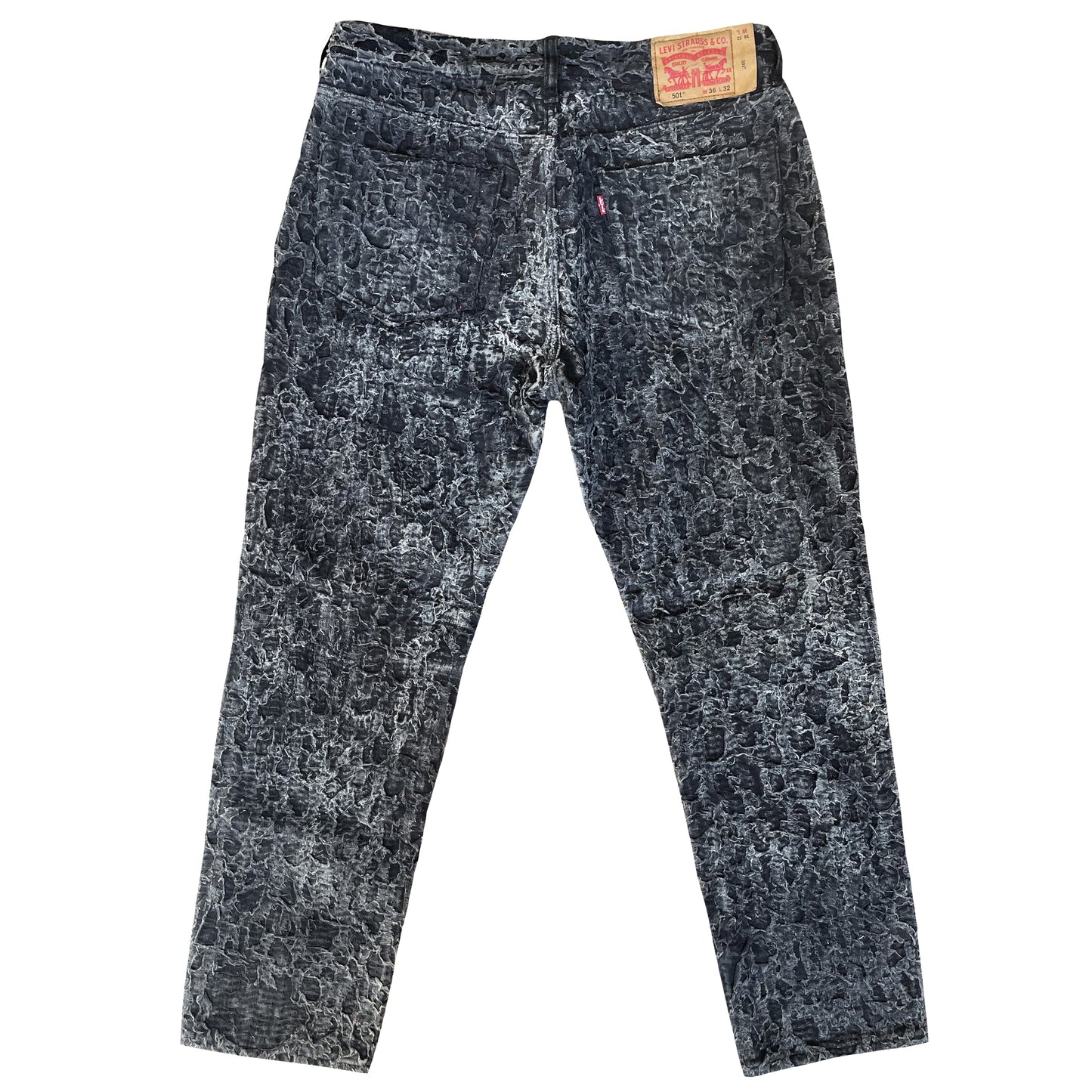Boro Sashiko Distressed 501 Jeans - W34"