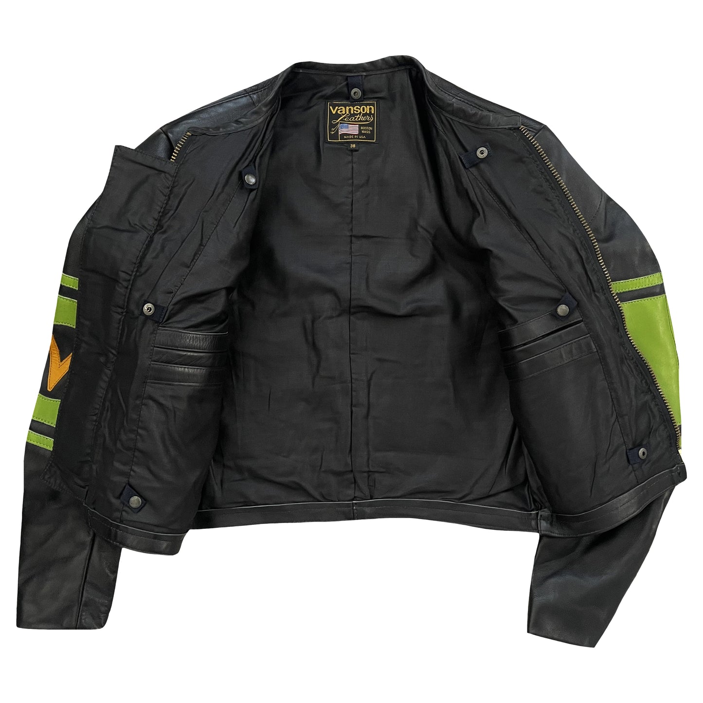 Vanson Leathers Motorcycle Racer Jacket - S