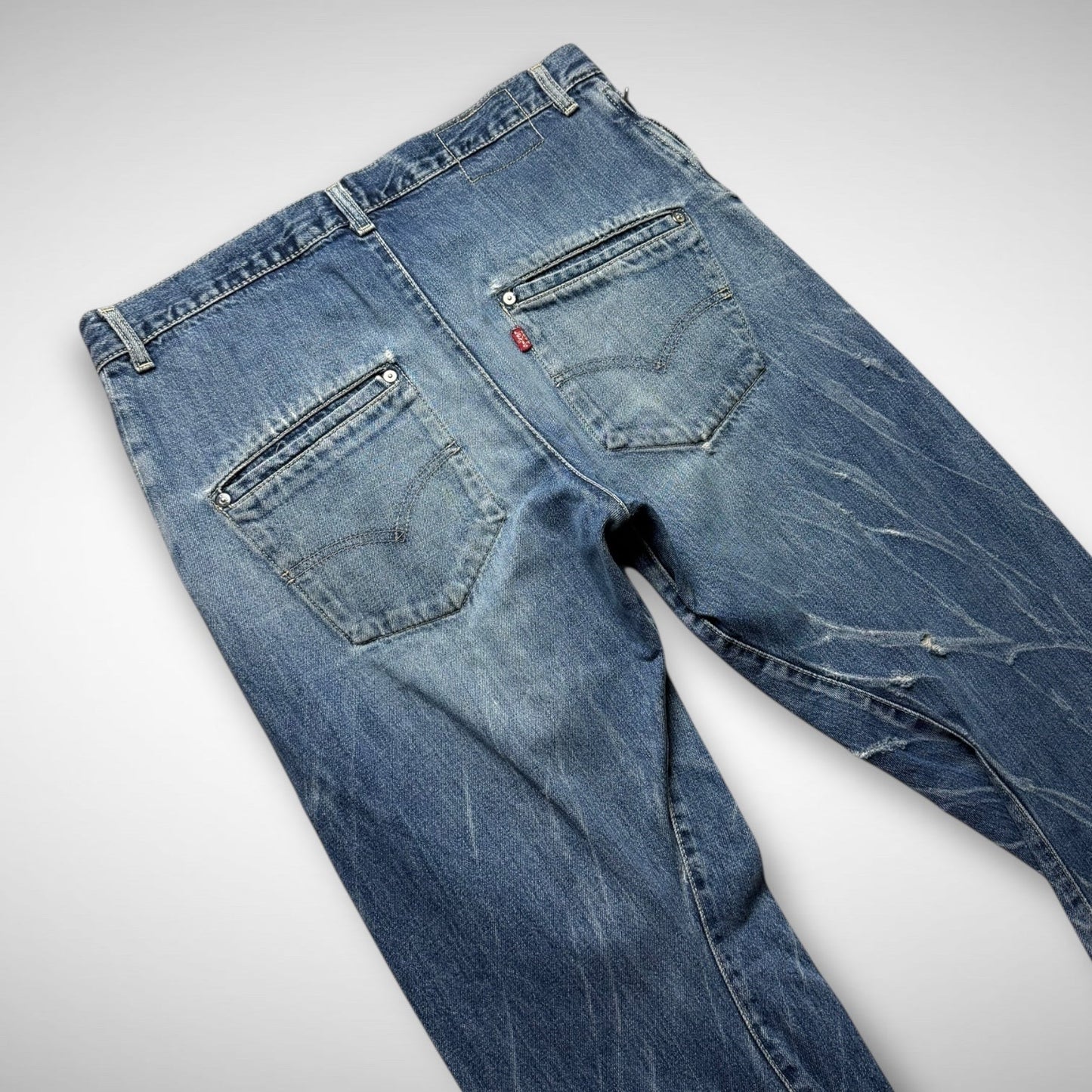 Levi’s Engineered Laser-Etched Twisted Jeans (2000s)