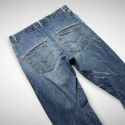 Levi’s Engineered Laser-Etched Twisted Jeans (2000s)