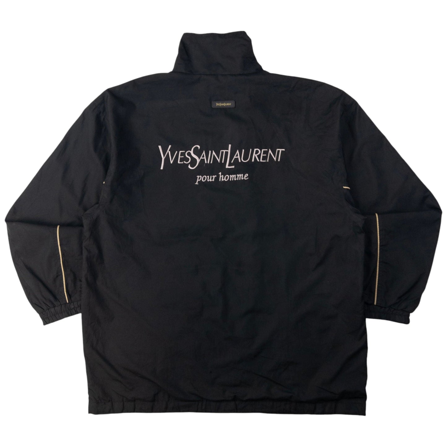 Vintage YSL Yves Saint Laurent Zip Up Jacket Size M | Large, Black
