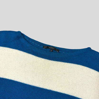 Gucci 2016 Alessandro Michele Boat Neck Striped Heavy Knit - M/L