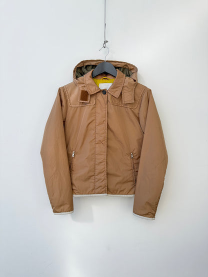 Prada Nylon Padded Jacket | Small, Brown