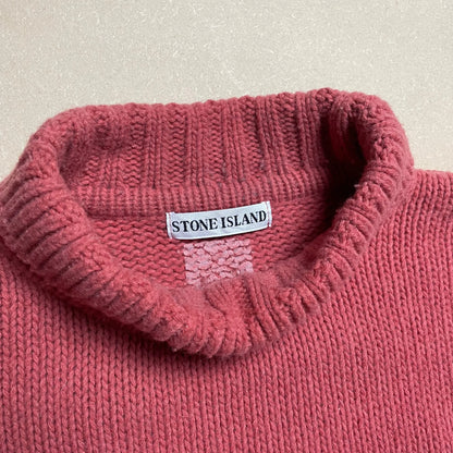 A/W 1992 Coral Hand Woven Knitted Roll Neck