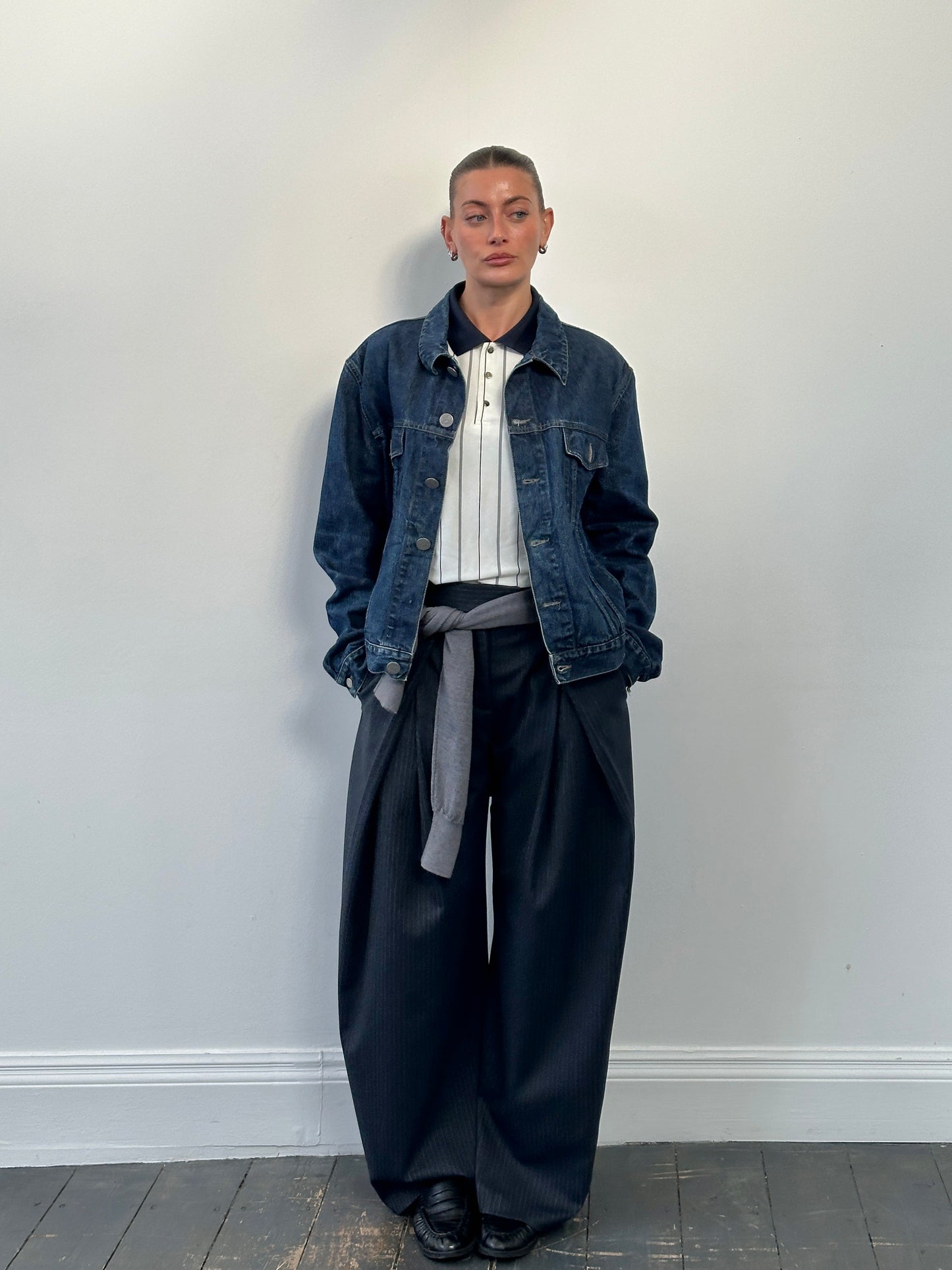 Armani Jeans 1900s Mid Wash Denim Jacket - L