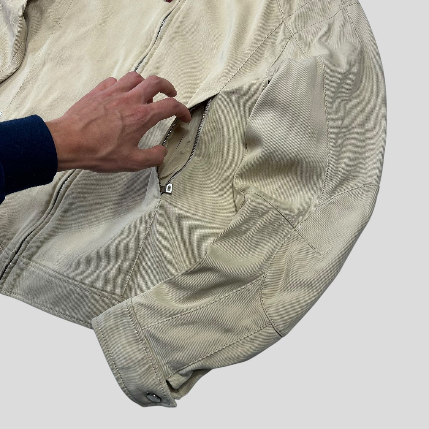 Prada Sport SS01 Articulated Cotton Reinforced Moto Jacket - M/L | Default Title, Multicoloured