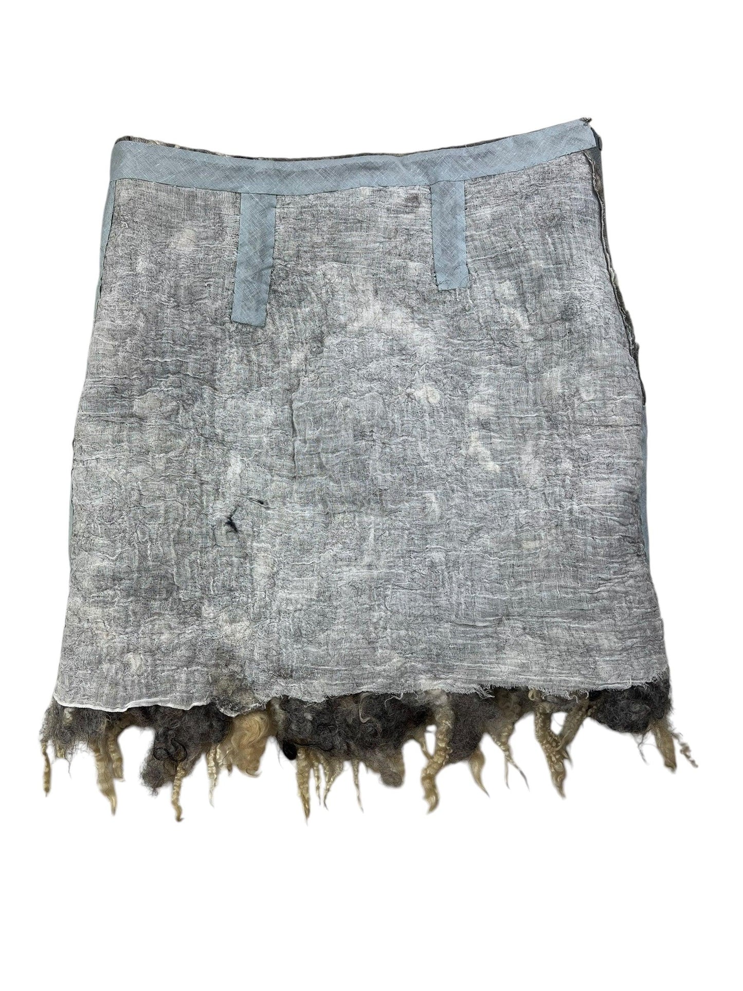 Handmade Avant Garde felt skirt