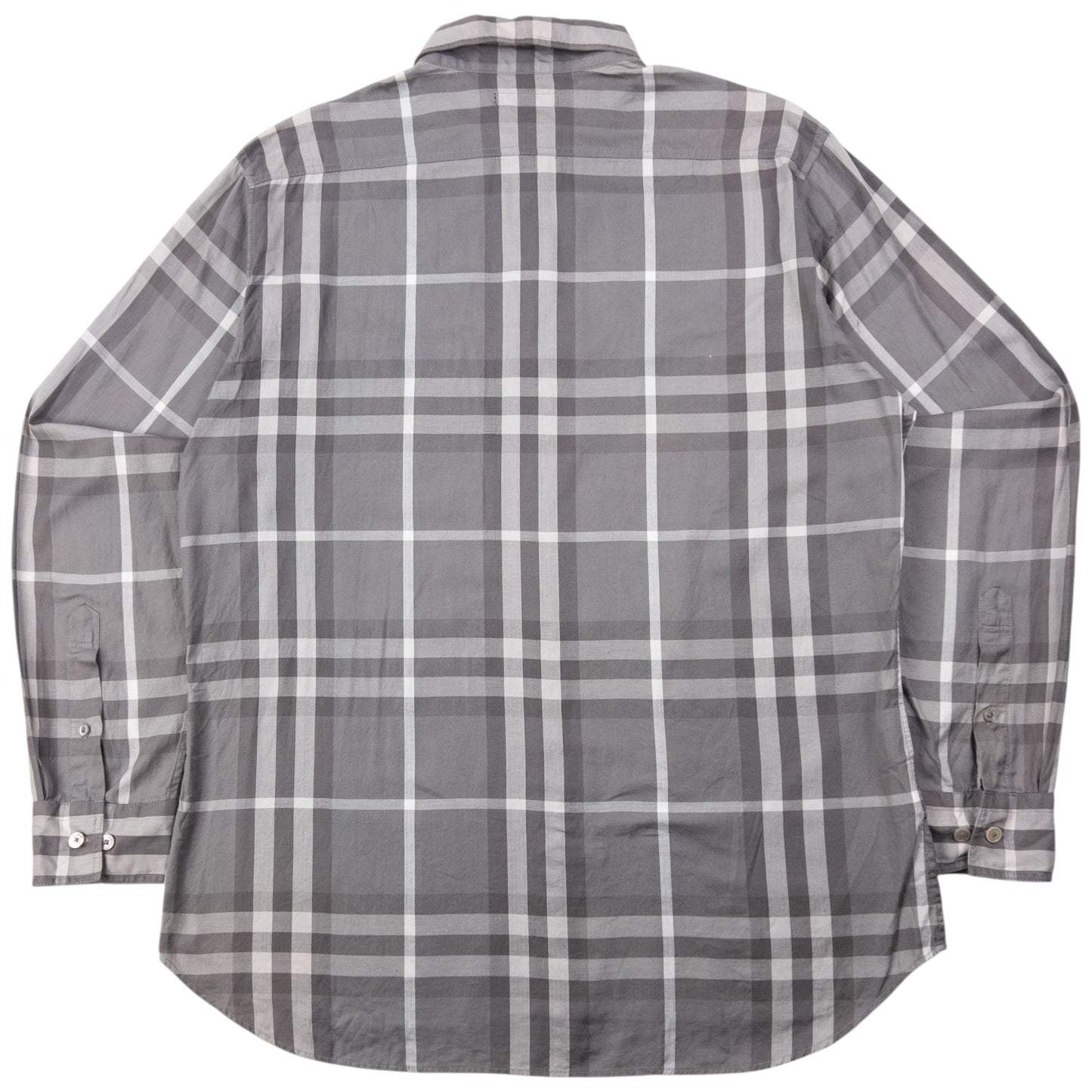 Vintage Burberry Nova Check Long Sleeve Button Up Shirt Size M