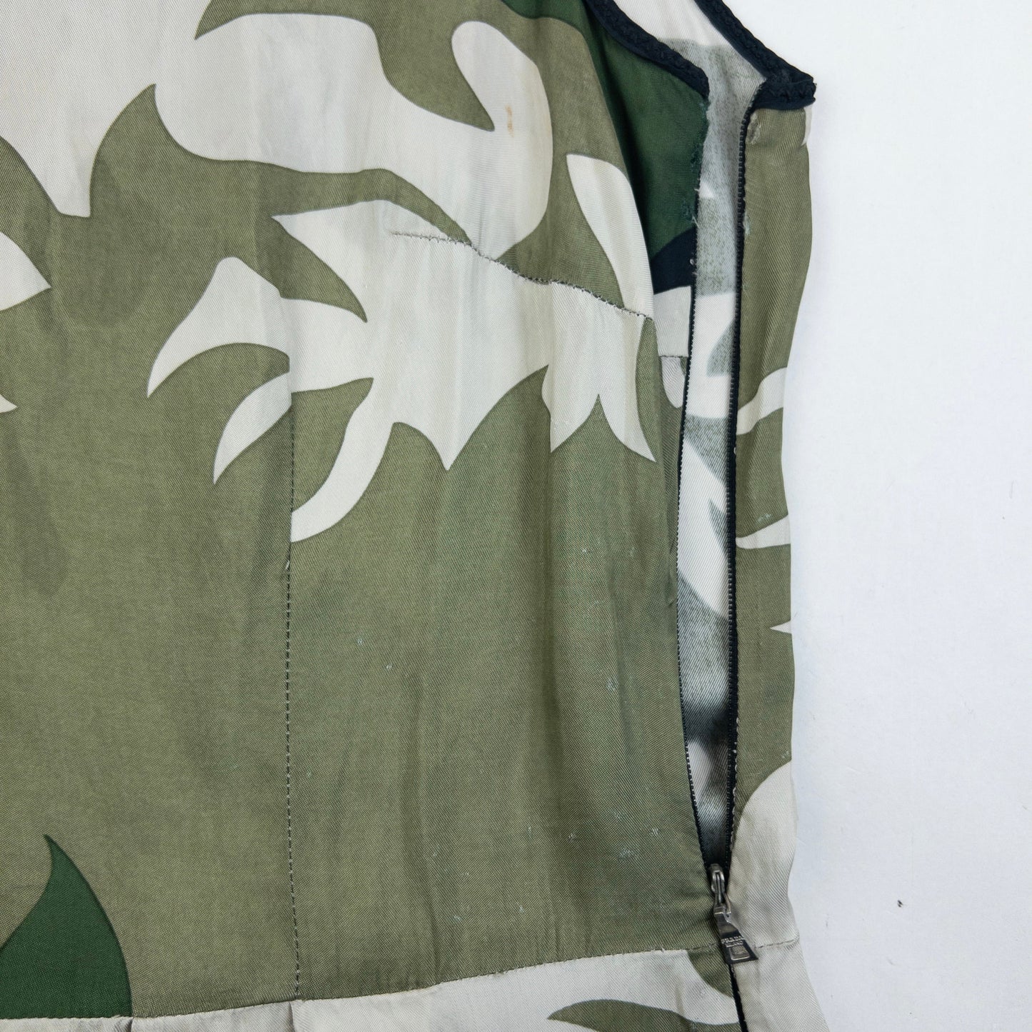 Vintage 2007 Prada Lightweight Camo Pattern Dress Size M | Medium, Camo