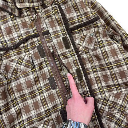 2000's Analog Plaid Trapper Hood Jacket (L) | Default Title, Multicoloured