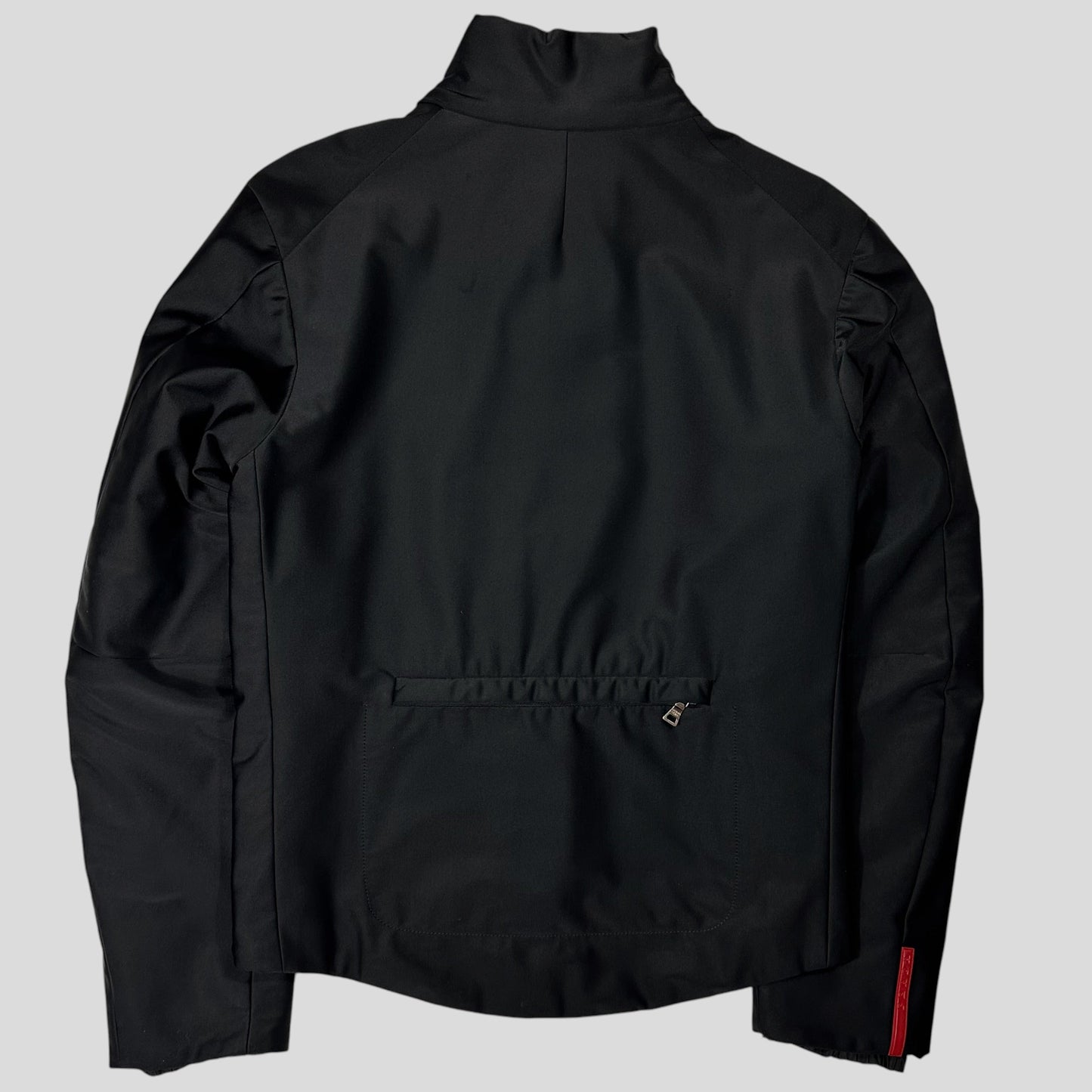 Prada Sport 1999 Jet Black Stash Pocket Soft Nylon Cycle Jacket - IT48 | Default Title, Jet Black