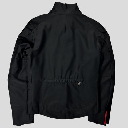 Prada Sport 1999 Jet Black Stash Pocket Soft Nylon Cycle Jacket - IT48 | Default Title, Jet Black