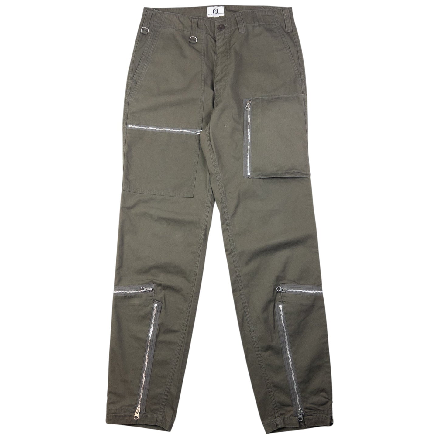 Vintage Good Enough Multi Zip Cargo Trousers Size W31
