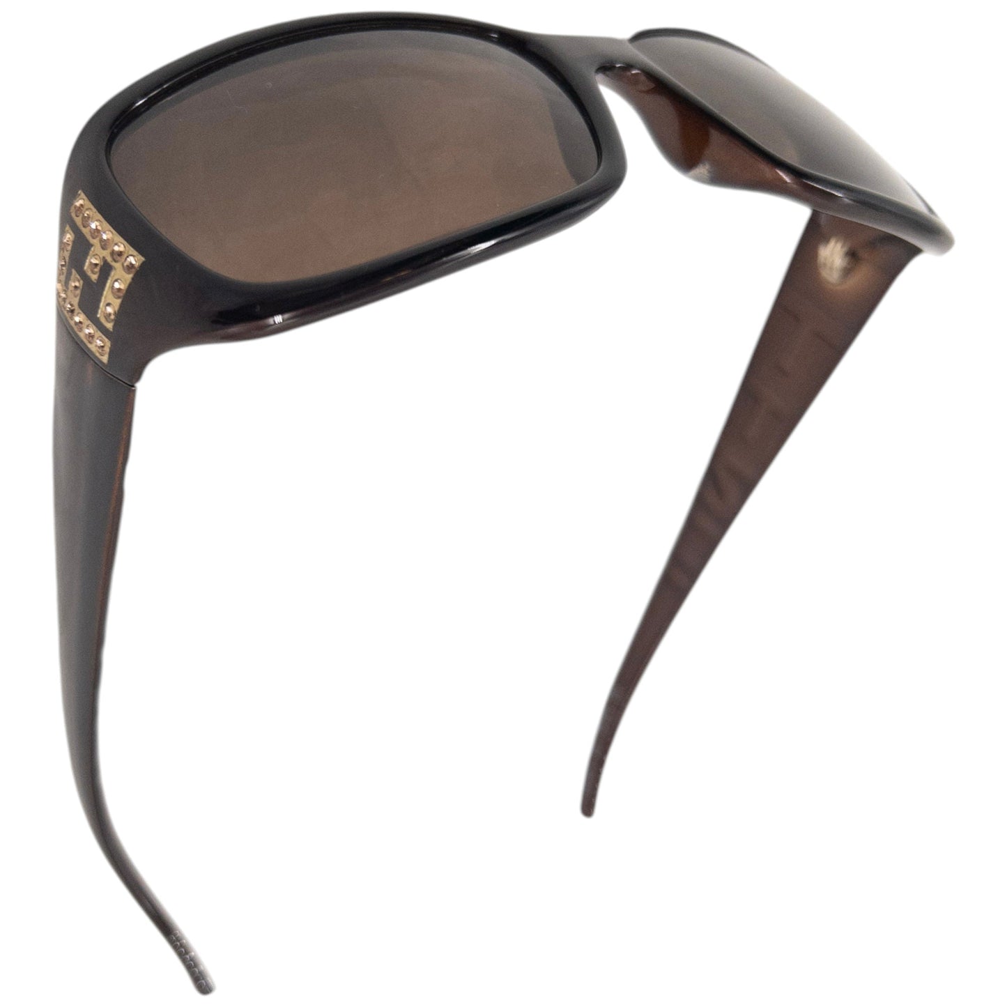 Vintage 2000s Fendi Diamanté Sunglasses | O/S, Black