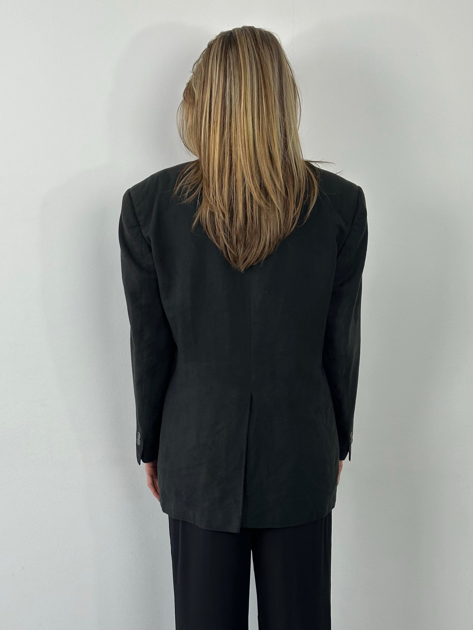 Christian Dior Monsieur 1980s single-breasted blazer in size L/XL, tailored fit with classic lapels and vintage style.