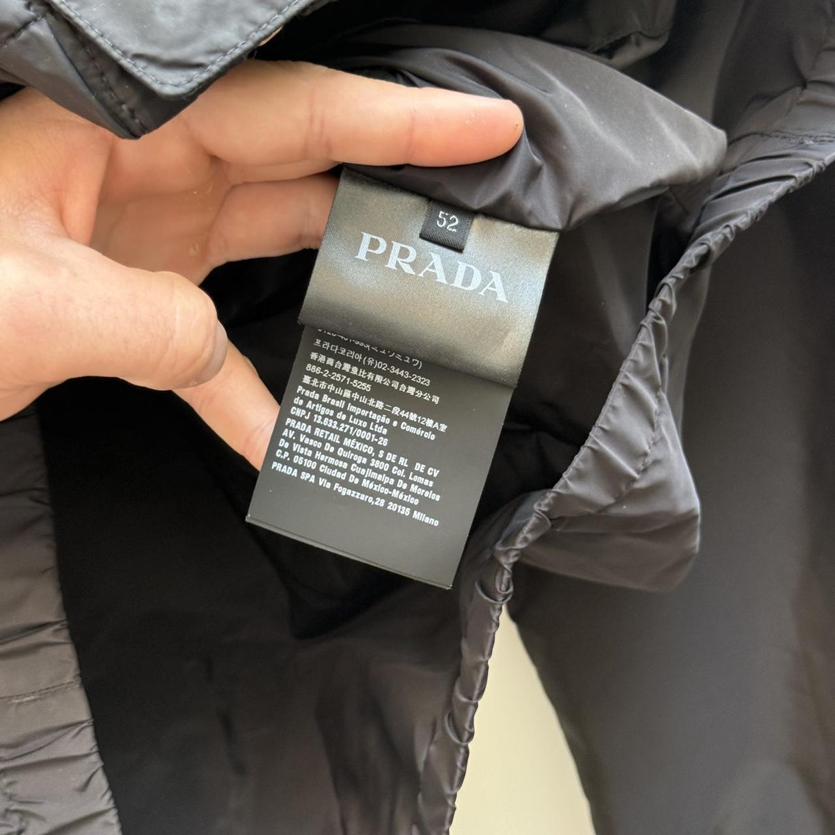 Prada Milano Windbreaker Jacket (L) | Large, Black
