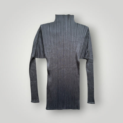 Issey Miyake Pleats Please Funnel Neck Long Sleeve 3