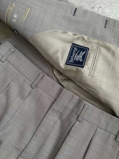 Burberry 1990s Pure Wool Single Breasted Suit - M/W32