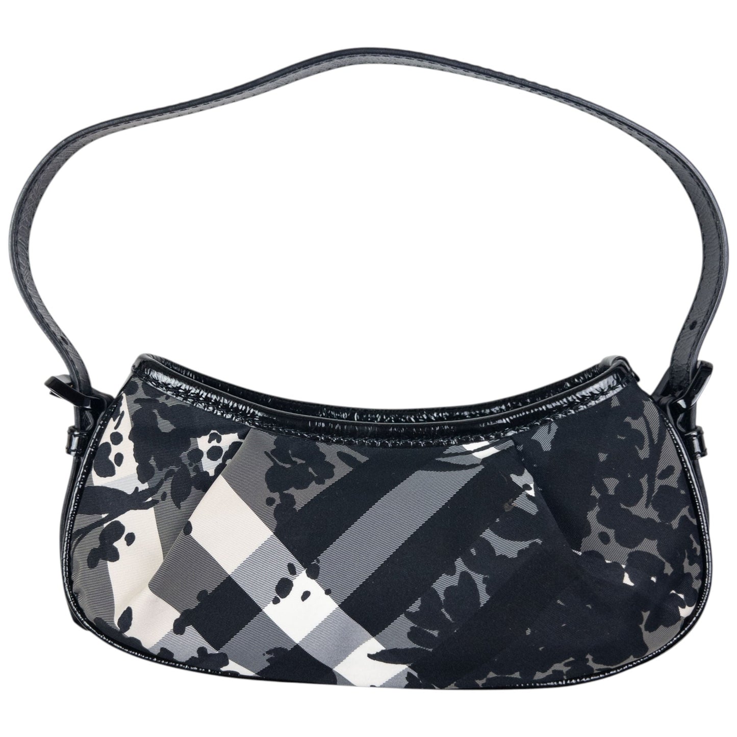 Vintage Burberry Floral Nova Check Shoulder Bag