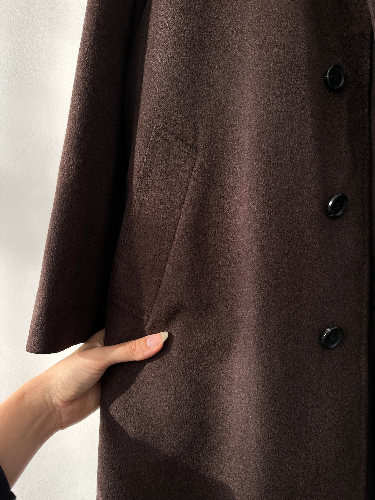 Pierre Balmain 80s Pure Cashmere Coat - XL