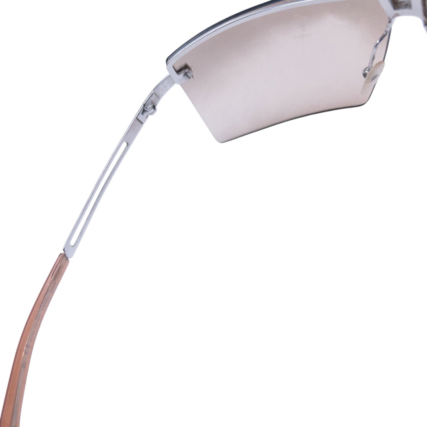 Vintage 2000s Dior By John Galliano Stunt Rimless Sunglasses | O/S, Beige