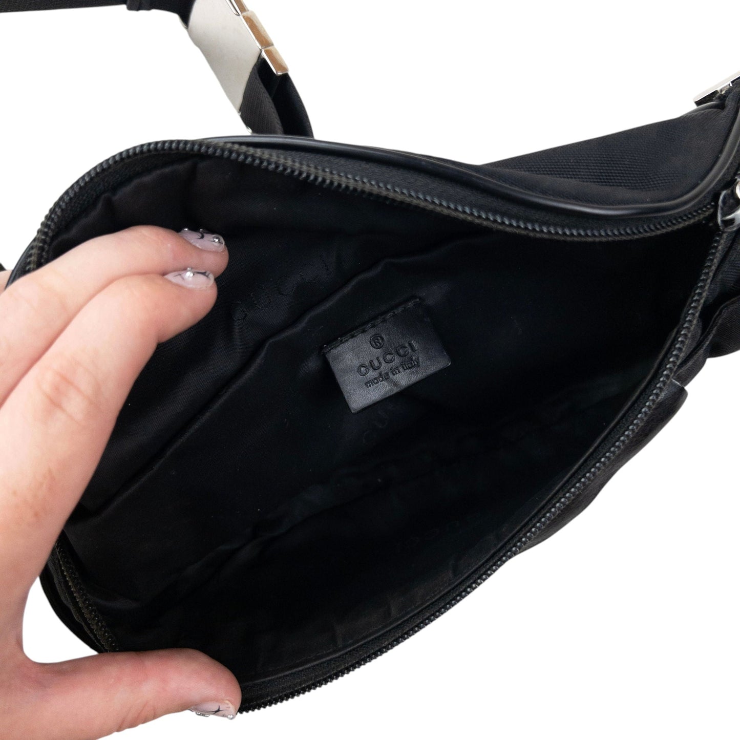 Vintage 2000s Gucci Crossbody Bag | O/S, Black