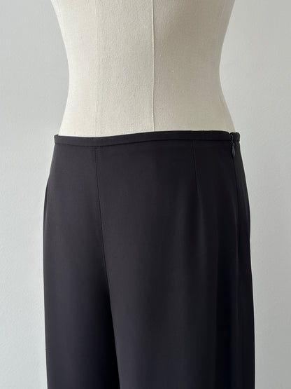 Armani Collezioni 2000s Silk Wide Leg Trousers - W28