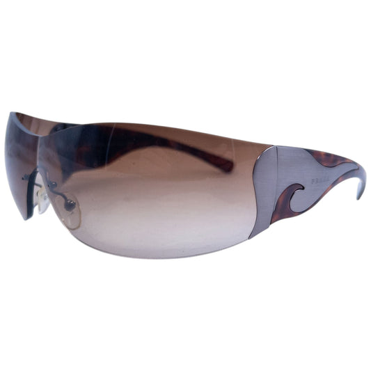 Vintage Prada Tortoise Shell Swirl Sunglasses
