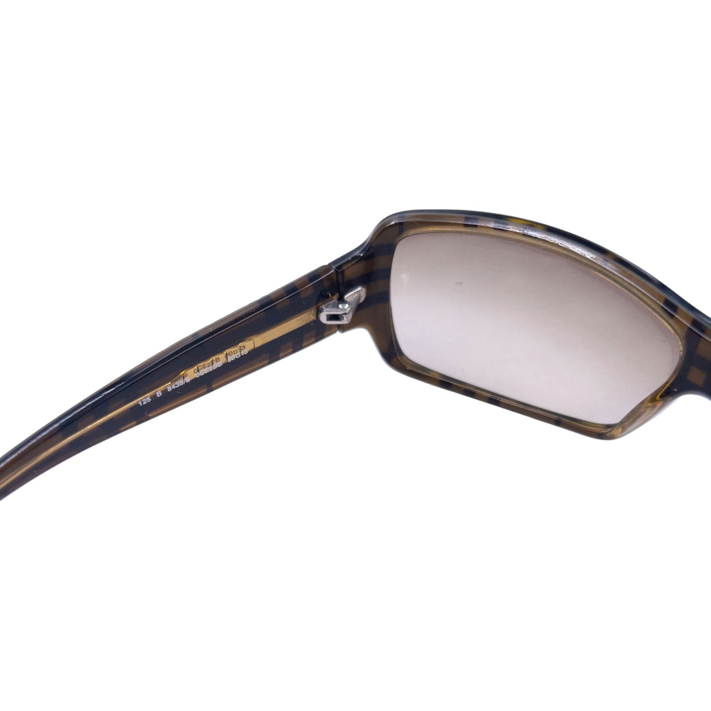 Vintage Burberry Nova Check Embossed Tortoise Shell Sunglasses