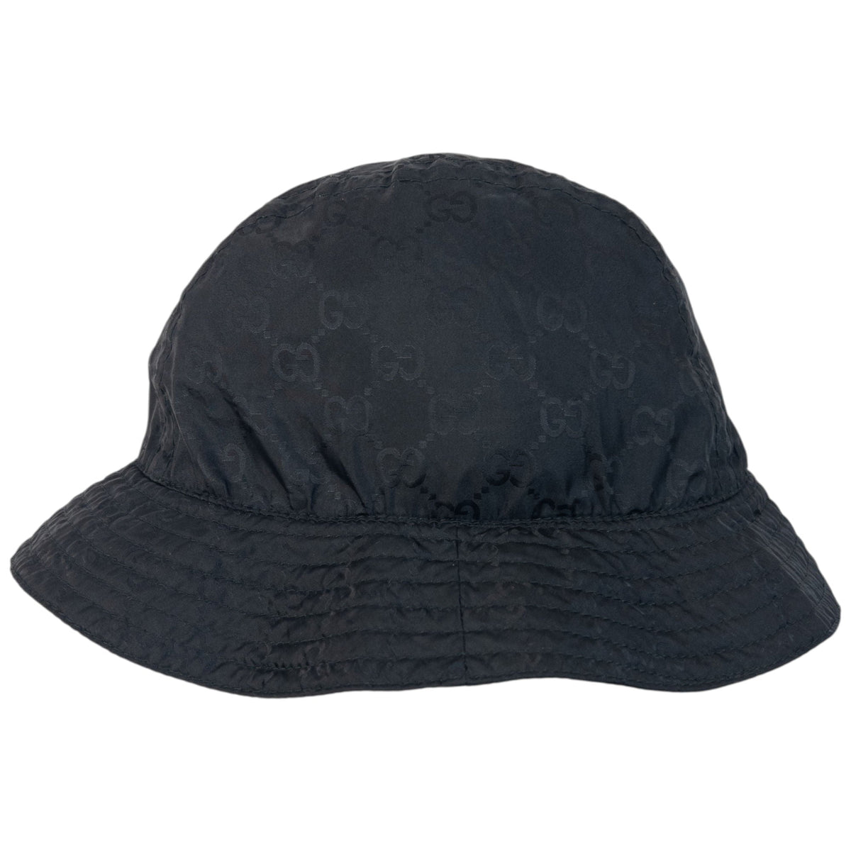 Vintage 2000s Gucci Monogram Bucket Hat | O/S, Black