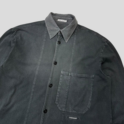 Stone Island 1999 Heavy Cotton Spellout Carpenter Shirt - M (L) | Default Title, Grey