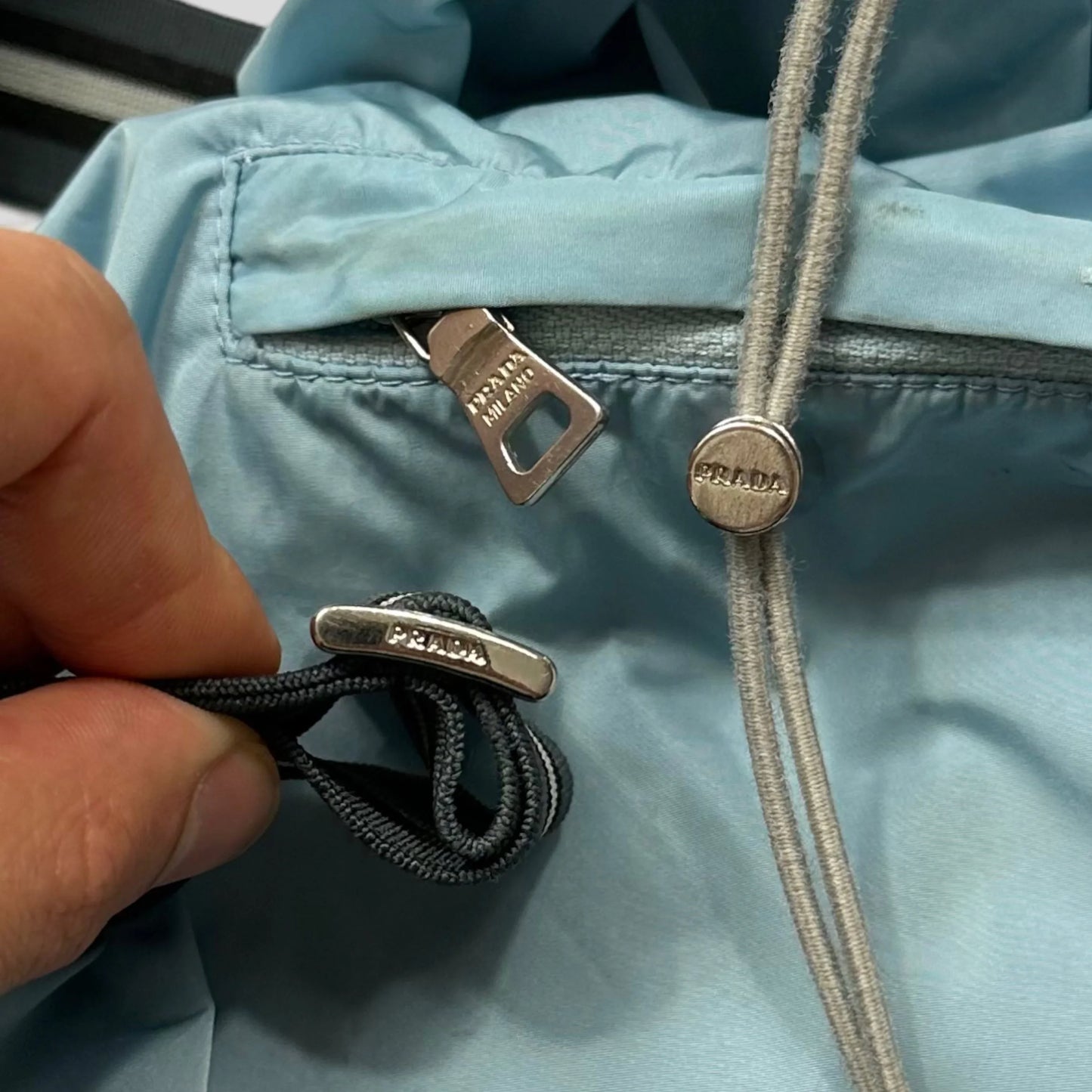 Prada Sport Early 00’s Baby Blue Nylon Slingbag