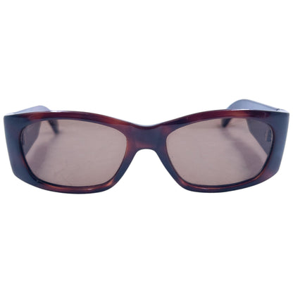 Vintage 90s Gianni Versace Tortoise Shell Sunglasses | O/S, Brown
